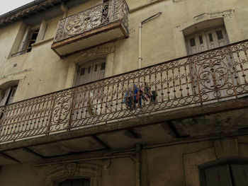 Low angle view of building in city
