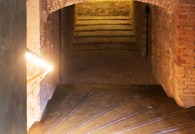 Low angle view of staircase in building