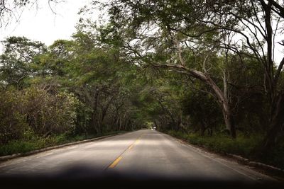 Road passing through country road