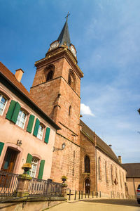 Low angle view of historical building against sky