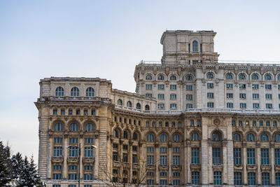 Low angle view of historical building