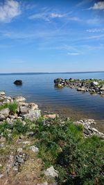 Scenic view of sea against sky