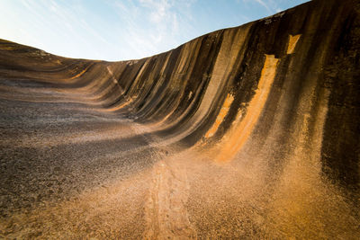 Scenic view of desert against sky