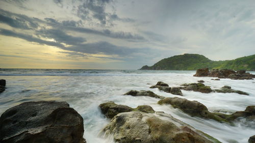 Scenic view of sea against sky