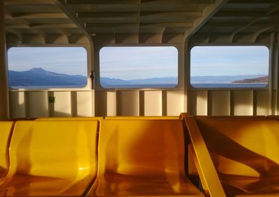 View of empty chair