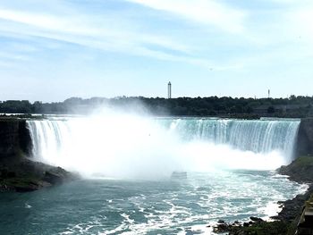 River flowing through rocks