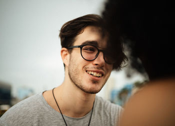 Portrait of smiling young man