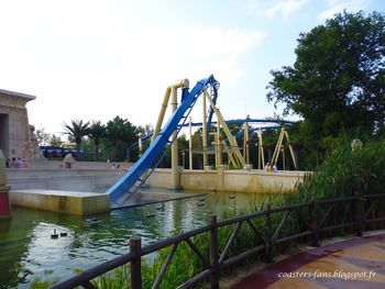 Footbridge over river