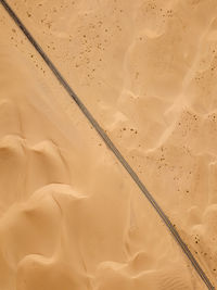 Full frame shot of road in desert