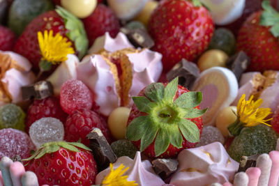 Full frame shot of fruits