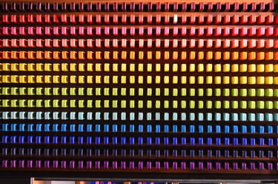 Full frame shot of multi colored umbrellas