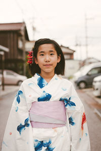 Portrait of young woman