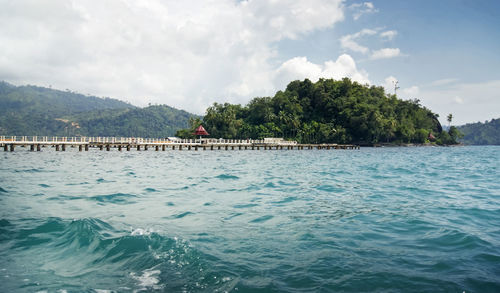 Scenic view of sea against sky