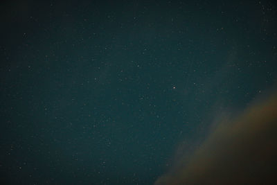 Low angle view of stars against sky at night