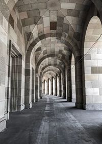 Empty corridor of building