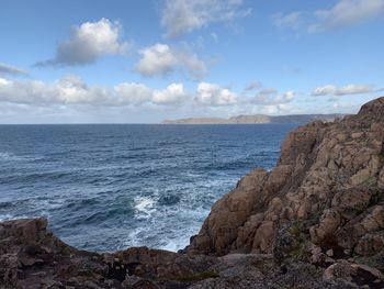 Scenic view of sea against sky