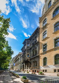 Budapest, hungary 17.08.2021. streets of the old town of budapest on a sunny summer day