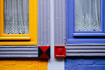 Colorful detail of old german architecture