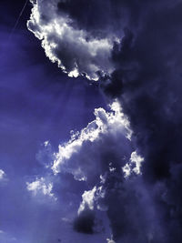 Low angle view of clouds in sky