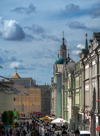 View of cathedral against cloudy sky