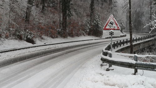 Snow covered road