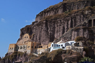 Low angle view of buildings against sky