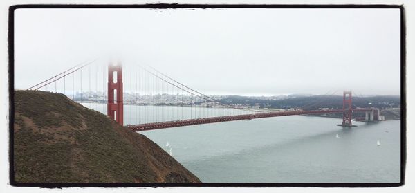 Golden gate bridge over river