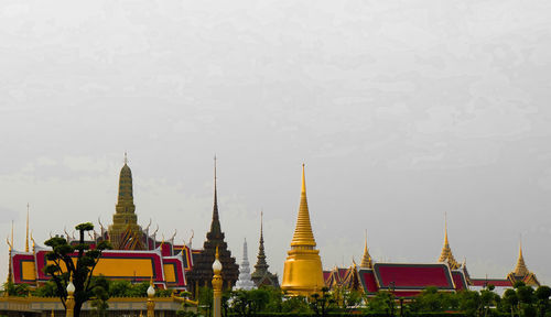 View of pagoda against sky