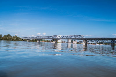 Metallic bridge over danube river