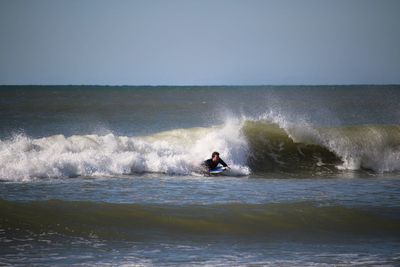 View of waves in sea