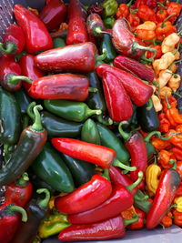 Full frame shot of vegetables in market for sale