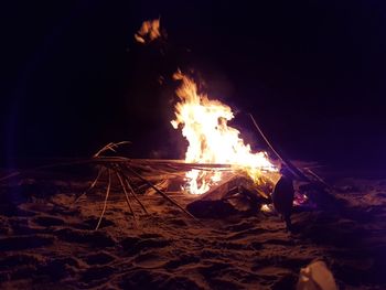 Bonfire at night