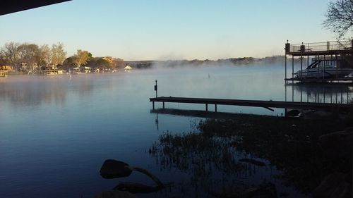 Scenic view of calm lake