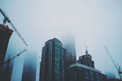 Low angle view of buildings against sky