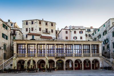 Buildings against sky in city