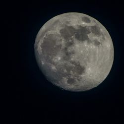 Low angle view of moon in sky