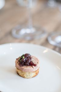 Close-up of food served in plate