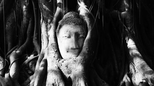 Close-up of buddha statue