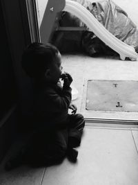 Woman looking at camera