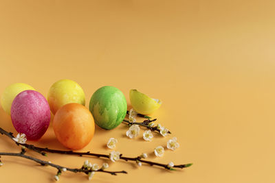 Close-up of fruits on table