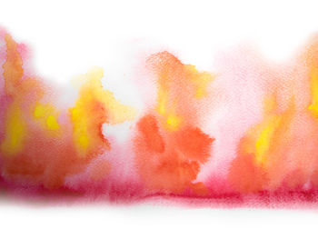 Abstract image of pink flowers against white background