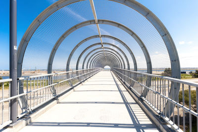 Low angle view of bridge against sky