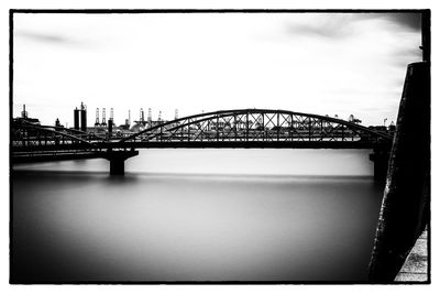 Low angle view of bridge against sky