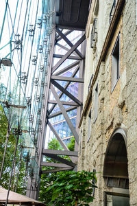 Low angle view of greenhouse