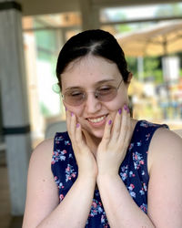 Portrait of a smiling young woman