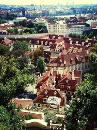 Residential buildings in town