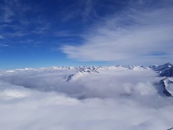 Mountains and blue sky 