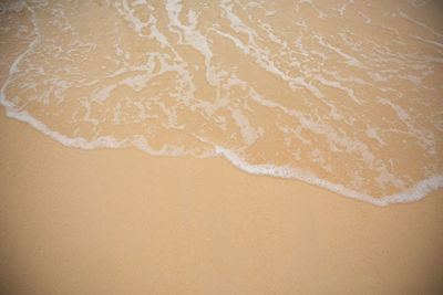 High angle view of beach