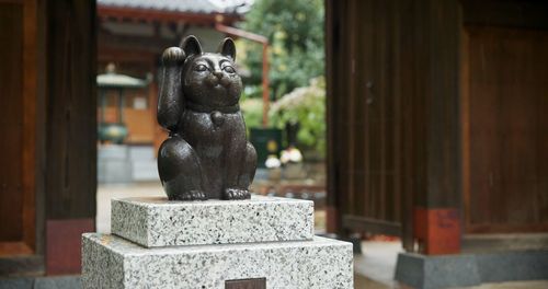 Close-up of statue