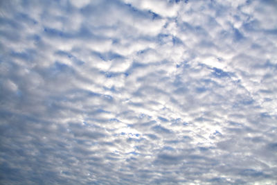 Low angle view of clouds in sky